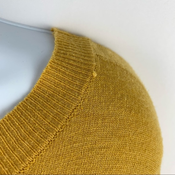 Aerie Yellow Off White Stripe Sweater - Picture 7 of 13